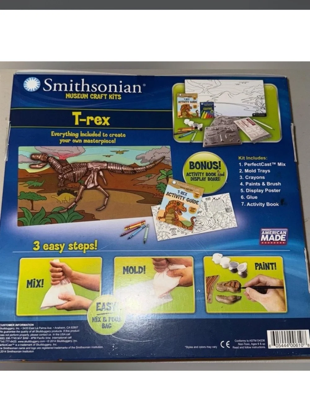 $7 T-rex Museum Craft Kit - Brown Dinosaur Model $7 WHEN BUNDLED WITH 3 OR MORE